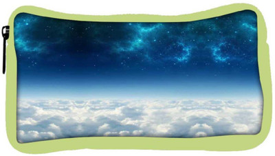 

Snoogg Eco Friendly Canvas Electric Sky Student Pen Pencil Case Coin Purse Pouch Cosmetic Makeup Bag (GREEN) Pouch(Multicolor)