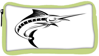 

Snoogg Eco Friendly Canvas Blue Marlin Jumping Student Pen Pencil Case Coin Purse Pouch Cosmetic Makeup Bag (GREEN) Pouch(Multicolor)