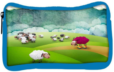 

Snoogg Eco Friendly Canvas Crazy Sheep Designer Student Pen Pencil Case Coin Purse Pouch Cosmetic Makeup Bag (BLUE) Pouch(Multicolor)