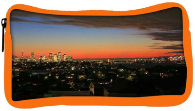 

Snoogg Eco Friendly Canvas Colorful City Designer Student Pen Pencil Case Coin Purse Pouch Cosmetic Makeup Bag (ORANGE) Pouch(Multicolor)