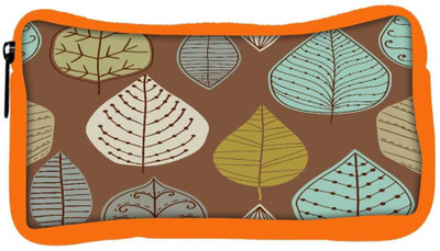 

Snoogg Eco Friendly Canvas Colorful Leaves Brown Designer Student Pen Pencil Case Coin Purse Pouch Cosmetic Makeup Bag (ORANGE) Pouch(Multicolor)