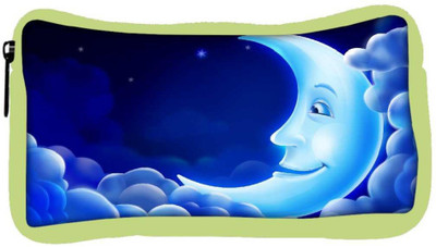 

Snoogg Eco Friendly Canvas Smiling Moon Designer Student Pen Pencil Case Coin Purse Pouch Cosmetic Makeup Bag (GREEN) Pouch(Multicolor)