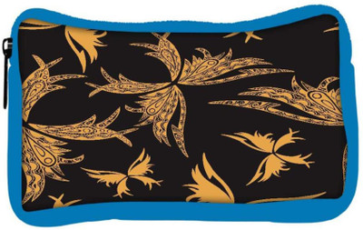 

Snoogg Eco Friendly Canvas Yellow Butterfly Black Pattern Designer Student Pen Pencil Case Coin Purse Pouch Cosmetic Makeup Bag (BLUE) Pouch(Multicolor)