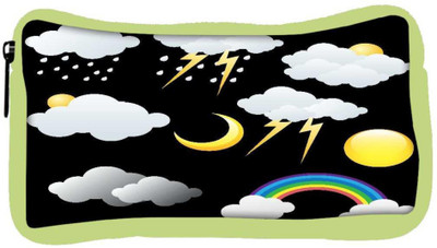 

Snoogg Eco Friendly Canvas Weather Icons Vectors Student Pen Pencil Case Coin Purse Pouch Cosmetic Makeup Bag (GREEN) Pouch(Multicolor)