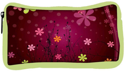 

Snoogg Eco Friendly Canvas Cute Flower Graphic Student Pen Pencil Case Coin Purse Pouch Cosmetic Makeup Bag (GREEN) Pouch(Multicolor)