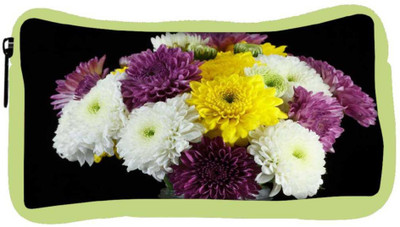 

Snoogg Eco Friendly Canvas Chrysanthemum Daisies Student Pen Pencil Case Coin Purse Pouch Cosmetic Makeup Bag (GREEN) Pouch(Multicolor)