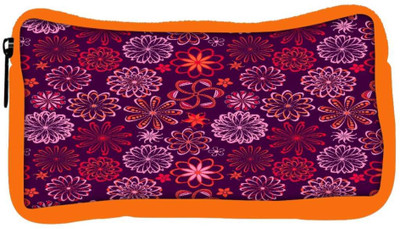 

Snoogg Eco Friendly Canvas Floral Seamless Pattern Student Pen Pencil Case Coin Purse Pouch Cosmetic Makeup Bag (ORANGE) Pouch(Multicolor)