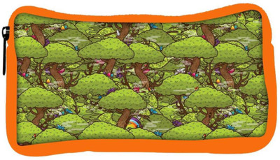

Snoogg Eco Friendly Canvas Trees Digital Abstract Designer Student Pen Pencil Case Coin Purse Pouch Cosmetic Makeup Bag (ORANGE) Pouch(Multicolor)