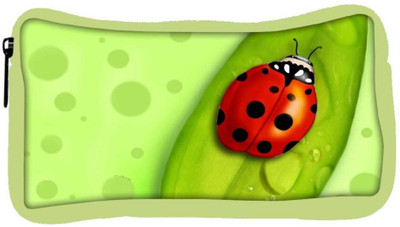 

Snoogg Eco Friendly Canvas Red Beatel Designer Student Pen Pencil Case Coin Purse Pouch Cosmetic Makeup Bag (GREEN) Pouch(Multicolor)
