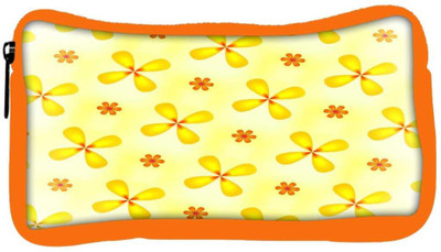 

Snoogg Eco Friendly Canvas Yellow Flower Designer Student Pen Pencil Case Coin Purse Pouch Cosmetic Makeup Bag (ORANGE) Pouch(Multicolor)