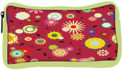 

Snoogg Eco Friendly Canvas Red Pattern Floral Designer Student Pen Pencil Case Coin Purse Pouch Cosmetic Makeup Bag (GREEN) Pouch(Multicolor)