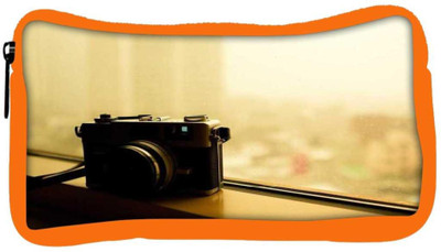 

Snoogg Eco Friendly Canvas Vintage Style Photography Student Pen Pencil Case Coin Purse Pouch Cosmetic Makeup Bag (ORANGE) Pouch(Multicolor)