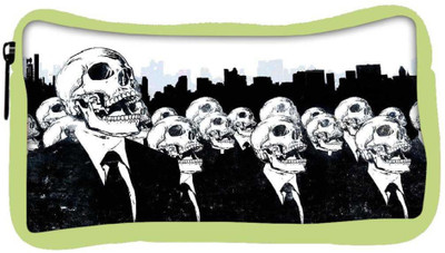 

Snoogg Eco Friendly Canvas Dark Skull Designer Student Pen Pencil Case Coin Purse Pouch Cosmetic Makeup Bag (GREEN) Pouch(Multicolor)