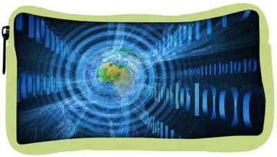 

Snoogg Eco Friendly Canvas Abstract Internet Background Student Pen Pencil Case Coin Purse Pouch Cosmetic Makeup Bag (GREEN) Pouch(Multicolor)