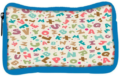 

Snoogg Eco Friendly Canvas Small Alphabets Designer Student Pen Pencil Case Coin Purse Pouch Cosmetic Makeup Bag (BLUE) Pouch(Multicolor)