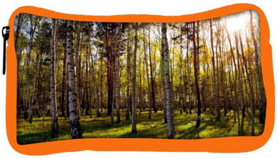 

Snoogg Eco Friendly Canvas Clean Forest Designer Student Pen Pencil Case Coin Purse Pouch Cosmetic Makeup Bag (ORANGE) Pouch(Multicolor)