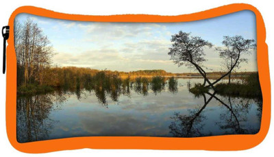 

Snoogg Eco Friendly Canvas River And Clouds Designer Student Pen Pencil Case Coin Purse Pouch Cosmetic Makeup Bag (ORANGE) Pouch(Multicolor)