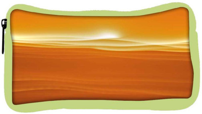 

Snoogg Eco Friendly Canvas Sandy Sunset Designer Student Pen Pencil Case Coin Purse Pouch Cosmetic Makeup Bag (GREEN) Pouch(Multicolor)