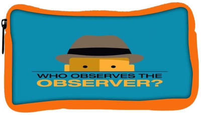 

Snoogg Eco Friendly Canvas Who Observes The Observer 2843 Student Pen Pencil Case Coin Purse Pouch Cosmetic Makeup Bag (ORANGE) Pouch(Multicolor)