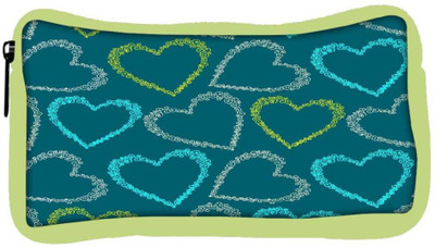 

Snoogg Eco Friendly Canvas Colorful Hearts Green Pattern Designer Student Pen Pencil Case Coin Purse Pouch Cosmetic Makeup Bag (GREEN) Pouch(Multicolor)