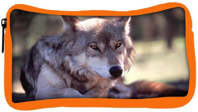 

Snoogg Eco Friendly Canvas Wolfy Dog Designer Student Pen Pencil Case Coin Purse Pouch Cosmetic Makeup Bag (ORANGE) Pouch(Multicolor)