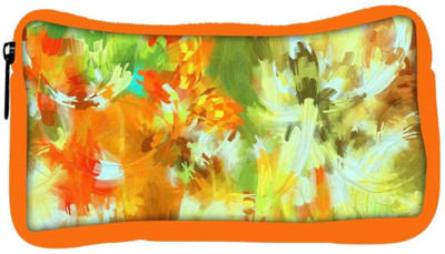 

Snoogg Eco Friendly Canvas Abstract Paint Student Pen Pencil Case Coin Purse Pouch Cosmetic Makeup Bag (ORANGE) Pouch(Multicolor)