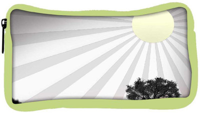 

Snoogg Eco Friendly Canvas Sun Rays Designer Student Pen Pencil Case Coin Purse Pouch Cosmetic Makeup Bag (GREEN) Pouch(Multicolor)