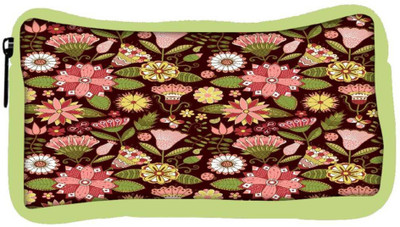 

Snoogg Eco Friendly Canvas Abstract Floral Background Student Pen Pencil Case Coin Purse Pouch Cosmetic Makeup Bag (GREEN) Pouch(Multicolor)