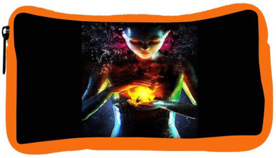 

Snoogg Eco Friendly Canvas Magic Lady Student Pen Pencil Case Coin Purse Pouch Cosmetic Makeup Bag (ORANGE) Pouch(Multicolor)