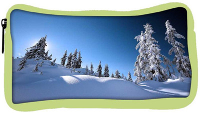 

Snoogg Eco Friendly Canvas Snow On Trees Designer Student Pen Pencil Case Coin Purse Pouch Cosmetic Makeup Bag (GREEN) Pouch(Multicolor)