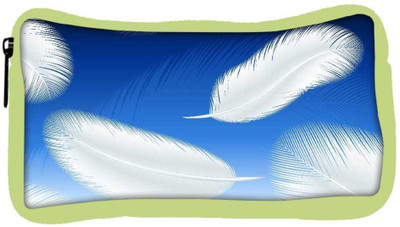 

Snoogg Eco Friendly Canvas Feathers Vector Student Pen Pencil Case Coin Purse Pouch Cosmetic Makeup Bag (GREEN) Pouch(Multicolor)