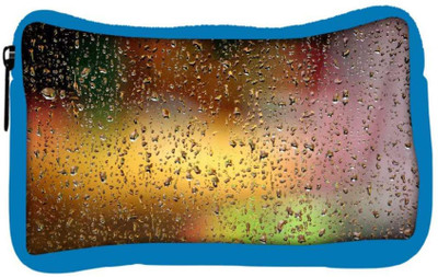 

Snoogg Eco Friendly Canvas Colorful Water Drops Designer Student Pen Pencil Case Coin Purse Pouch Cosmetic Makeup Bag (BLUE) Pouch(Multicolor)