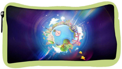 

Snoogg Eco Friendly Canvas Colorful Earth Designer Student Pen Pencil Case Coin Purse Pouch Cosmetic Makeup Bag (GREEN) Pouch(Multicolor)