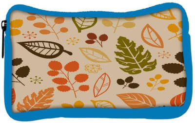 

Snoogg Eco Friendly Canvas Cream Pattern Leaves Designer Student Pen Pencil Case Coin Purse Pouch Cosmetic Makeup Bag (BLUE) Pouch(Multicolor)