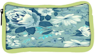 

Snoogg Eco Friendly Canvas Blue Floral Pattern 2481 Student Pen Pencil Case Coin Purse Pouch Cosmetic Makeup Bag (GREEN) Pouch(Multicolor)