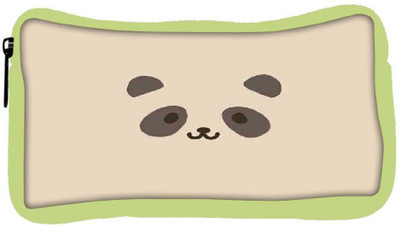 

Snoogg Eco Friendly Canvas Panda Cute Student Pen Pencil Case Coin Purse Pouch Cosmetic Makeup Bag (GREEN) Pouch(Multicolor)