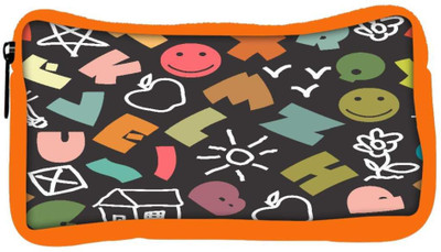 

Snoogg Eco Friendly Canvas Colorful Alphabets Designer Student Pen Pencil Case Coin Purse Pouch Cosmetic Makeup Bag (ORANGE) Pouch(Multicolor)