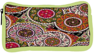 

Snoogg Eco Friendly Canvas Multicolor Pattern Design Designer Student Pen Pencil Case Coin Purse Pouch Cosmetic Makeup Bag (GREEN) Pouch(Multicolor)