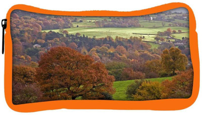 

Snoogg Eco Friendly Canvas Blossom Garden Designer Student Pen Pencil Case Coin Purse Pouch Cosmetic Makeup Bag (ORANGE) Pouch(Multicolor)