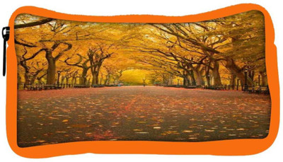 

Snoogg Eco Friendly Canvas 7 Student Pen Pencil Case Coin Purse Pouch Cosmetic Makeup Bag (ORANGE) Pouch(Multicolor)