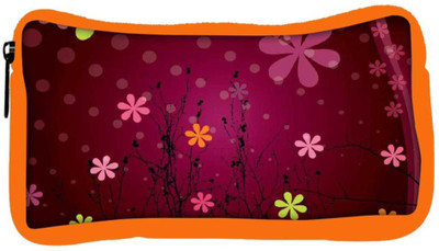 

Snoogg Eco Friendly Canvas Cute Flower Graphic Student Pen Pencil Case Coin Purse Pouch Cosmetic Makeup Bag (ORANGE) Pouch(Multicolor)