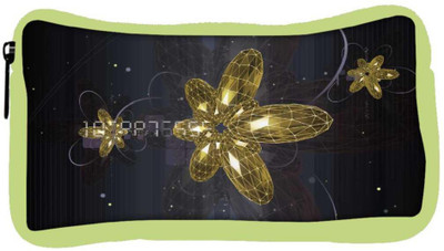 

Snoogg Eco Friendly Canvas Golden Flower Designer Student Pen Pencil Case Coin Purse Pouch Cosmetic Makeup Bag (GREEN) Pouch(Multicolor)