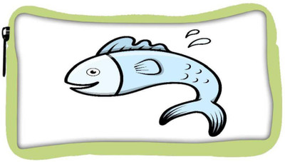 

Snoogg Eco Friendly Canvas Cute Cartoon Fish Vector Student Pen Pencil Case Coin Purse Pouch Cosmetic Makeup Bag (GREEN) Pouch(Multicolor)