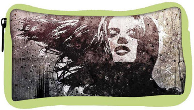 

Snoogg Eco Friendly Canvas Biker Grunge Chic Student Pen Pencil Case Coin Purse Pouch Cosmetic Makeup Bag (GREEN) Pouch(Multicolor)