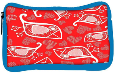 

Snoogg Eco Friendly Canvas White Birds Red Pattern Designer Student Pen Pencil Case Coin Purse Pouch Cosmetic Makeup Bag (BLUE) Pouch(Multicolor)