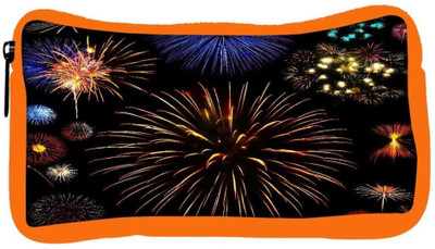 

Snoogg Eco Friendly Canvas Colorful Fireworks Student Pen Pencil Case Coin Purse Pouch Cosmetic Makeup Bag (ORANGE) Pouch(Multicolor)