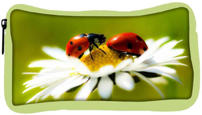 

Snoogg Eco Friendly Canvas Beatel And Water Drops Designer Student Pen Pencil Case Coin Purse Pouch Cosmetic Makeup Bag (GREEN) Pouch(Multicolor)