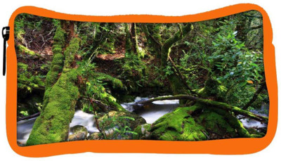 

Snoogg Eco Friendly Canvas Green Trees Designer Student Pen Pencil Case Coin Purse Pouch Cosmetic Makeup Bag (ORANGE) Pouch(Multicolor)