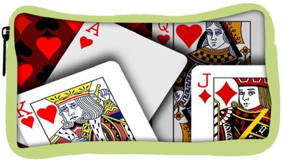 

Snoogg Eco Friendly Canvas Casino Cards Designer Student Pen Pencil Case Coin Purse Pouch Cosmetic Makeup Bag (GREEN) Pouch(Multicolor)