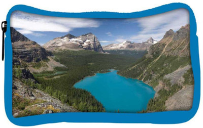 

Snoogg Eco Friendly Canvas Blue Water Between Mountain Designer Student Pen Pencil Case Coin Purse Pouch Cosmetic Makeup Bag (BLUE) Pouch(Multicolor)